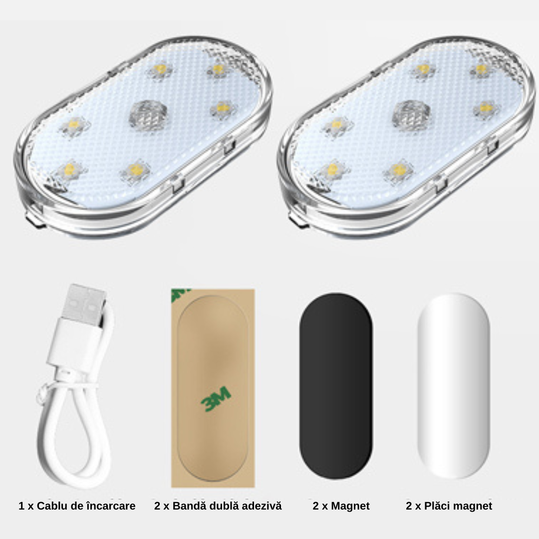 Lumini Ambientale Wireless Pentru Interiorul Mașinii - Carzs