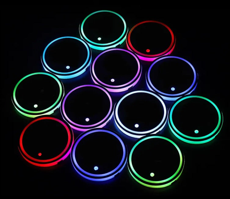 Set 2 Suport de Pahar Auto cu Led Ambiental - Carzs