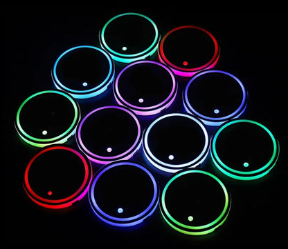 Set 2 Suport de Pahar Auto cu Led Ambiental - Carzs
